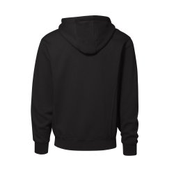 Smart H�ttesweatshirt med kontrastlynl�s og fleeceinderside, sort