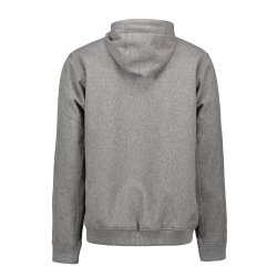 Smart shoftshell jakke med htte og mange detaljer, gr