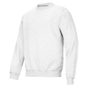 Snickers almindelig sweatshirt med rund hals, hvid