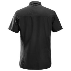 Snickers arbejdsskjorte med kort �rme, sort