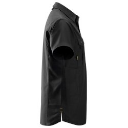 Snickers arbejdsskjorte med kort �rme, sort