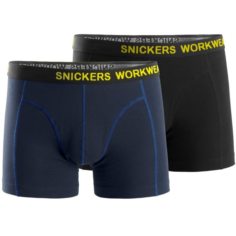 Snickers boxershorts 2-pak, sort/navy