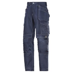 Snickers hndvrkerbukser m/hngelommer, 100% bomuld, navy