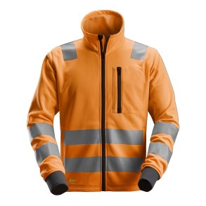 Snickers High-Vis Fleecejakke med brystlomme, orange