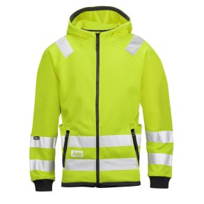 Snickers High-Vis Microfleece h�ttejakke med refleks, gul