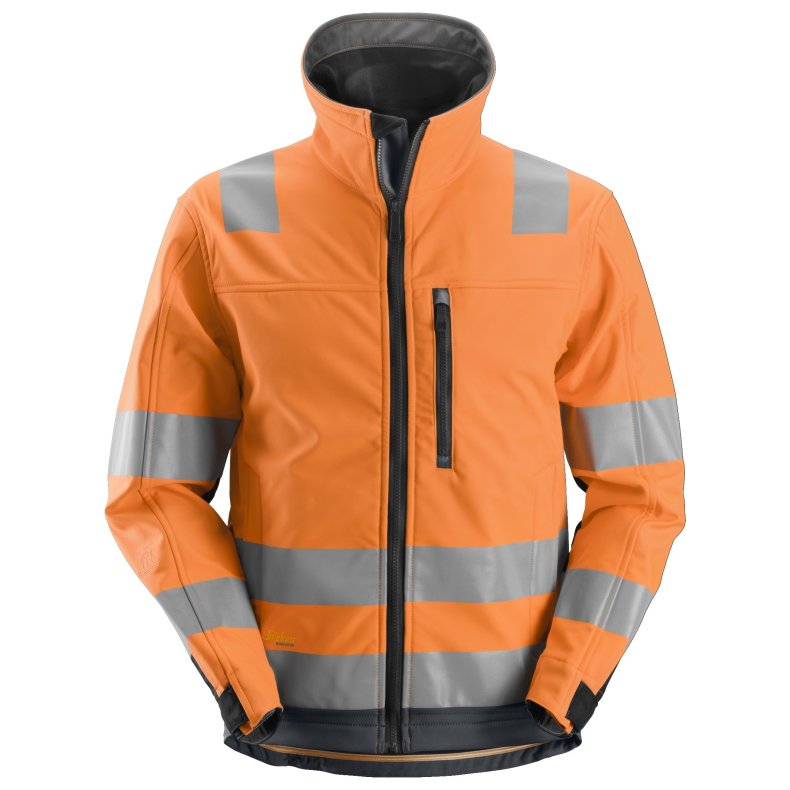 Snickers High-Vis Softshell jakke med refleks, orange