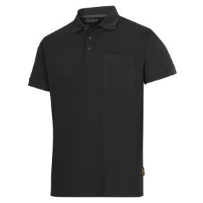 Snickers Polo shirt m/brystlomme, sort
