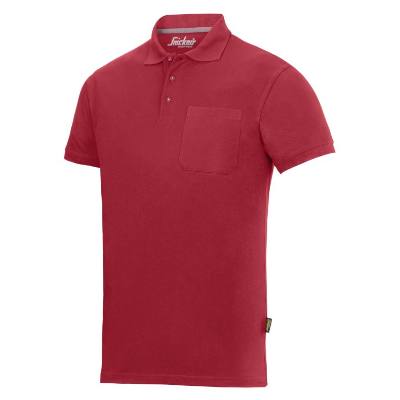 Snickers Polo shirt m/brystlomme, rd