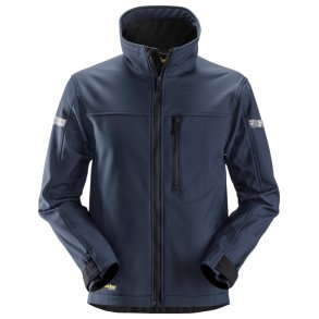 Softshell jakke AllroundWork, vind-/vandafvisende, navy