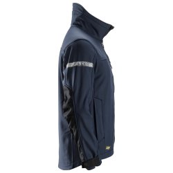 Softshell jakke AllroundWork, vind-/vandafvisende, navy