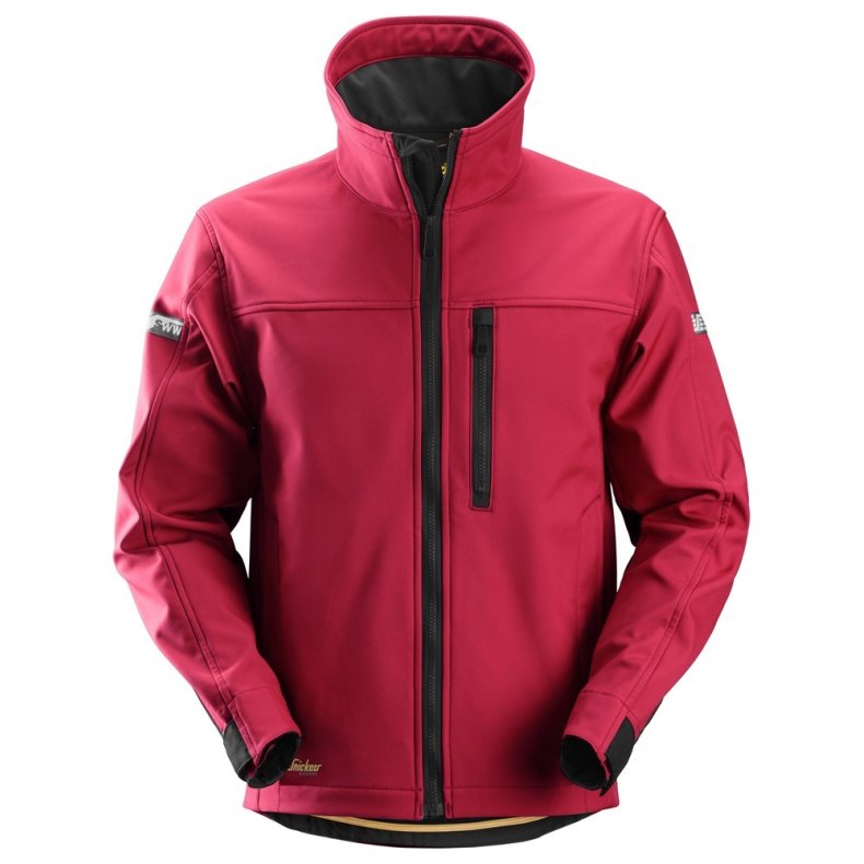 Softshell jakke AllroundWork, vind-/vandafvisende, rd