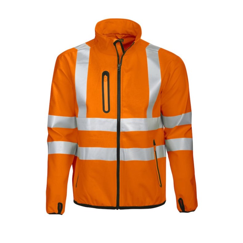 Softshell jakke EN471 m/refleks orange