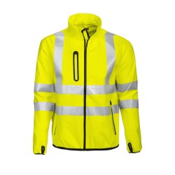 Softshell jakke EN471 m/refleks gul