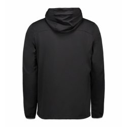 Softshell letvgts herrejakke med htte, sort
