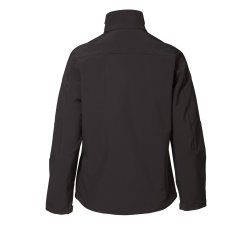 Sporty softshell jakke med/kontrast, vind- og vandtt, sort