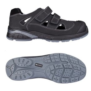 Toe Guard metalfri sikkerhedssandal med velcro, lder