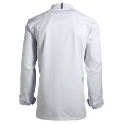 Unisex kokke-/tjenerjakke i klassisk design, hvid