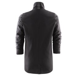 Vind-/vandafvisende 3/4 lang herre buisnessjakke, sort